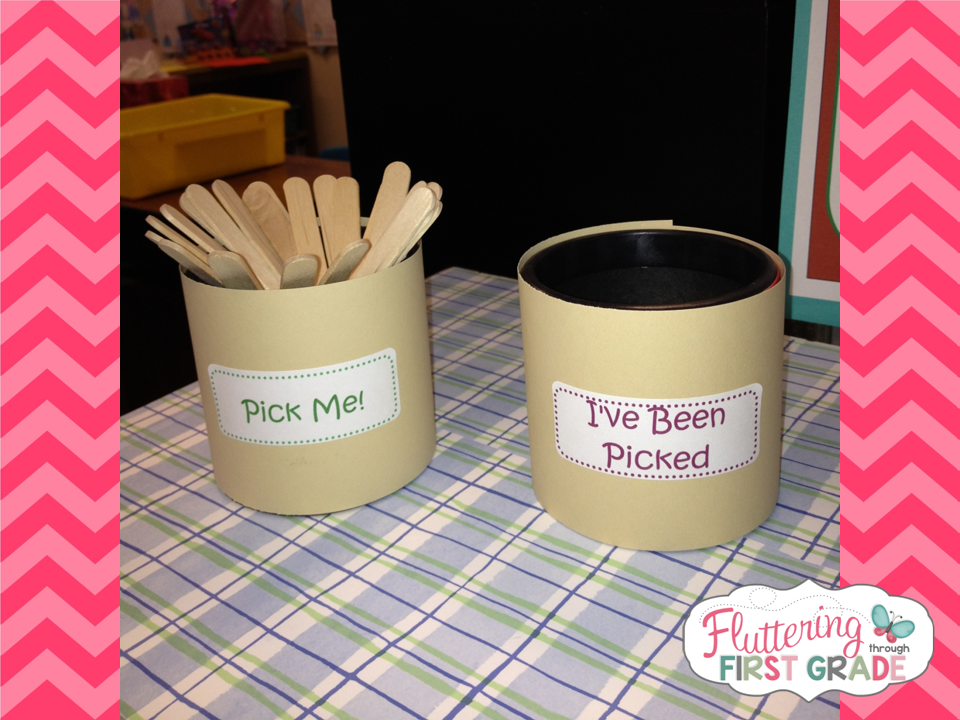 Pick Me and I've Been Picked sticks help keep this teacher organized when calling on or selecting students for class lessons, activities and discussions.