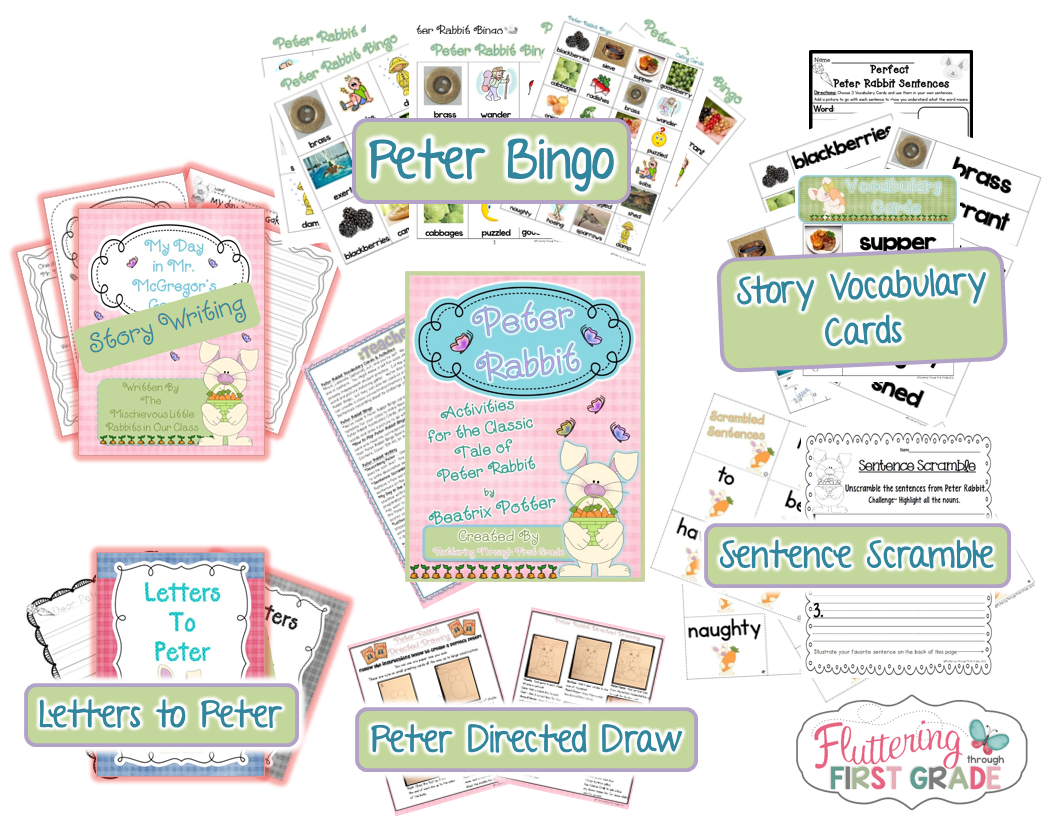 The Tale of Peter Rabbit story activities for spring
