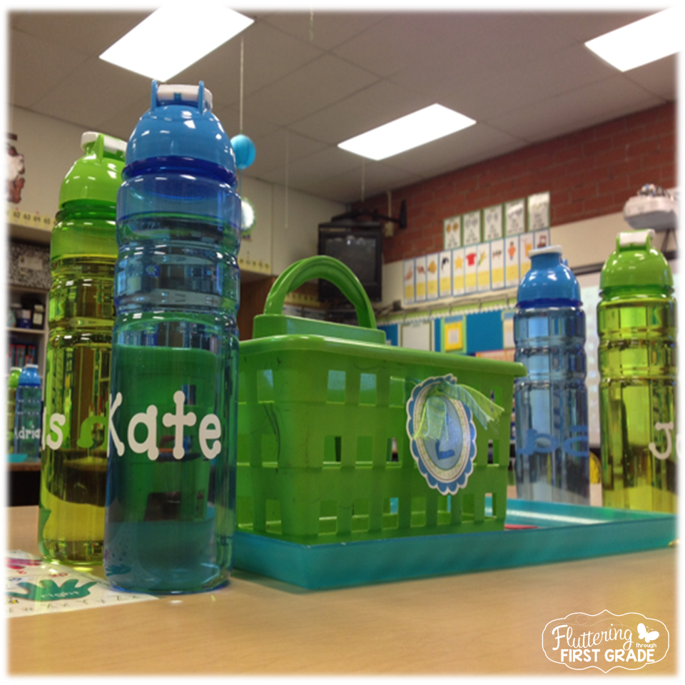 Water Bottles in the Classroom - Fluttering Through the Grades