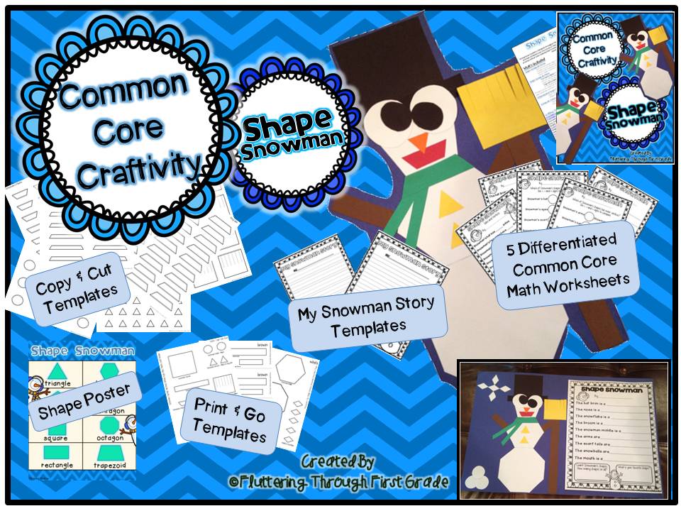 http://www.teacherspayteachers.com/Product/Common-Core-Craftivity-Shape-Snowman-1038104