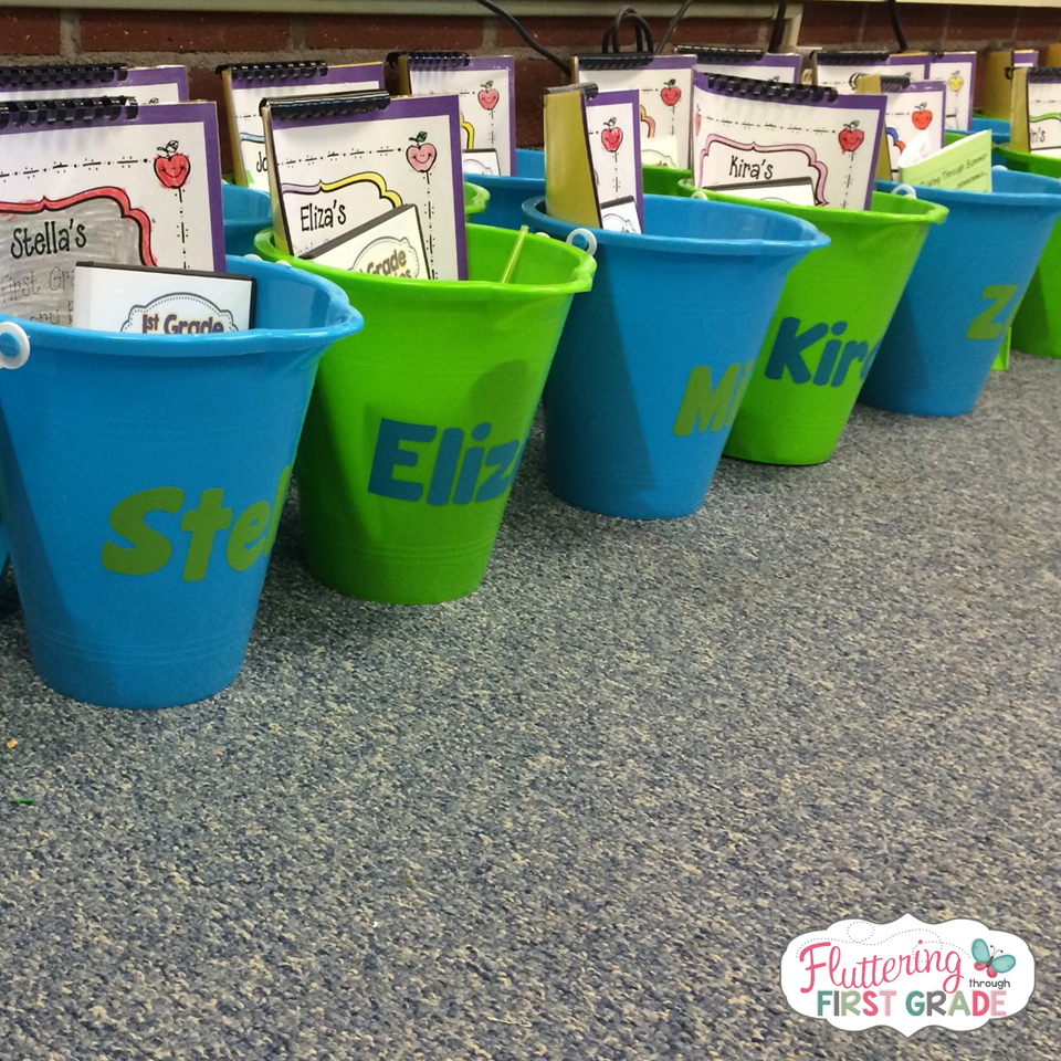 Last day of school gifts for students. Collect your stuff in a bucket. Genius!