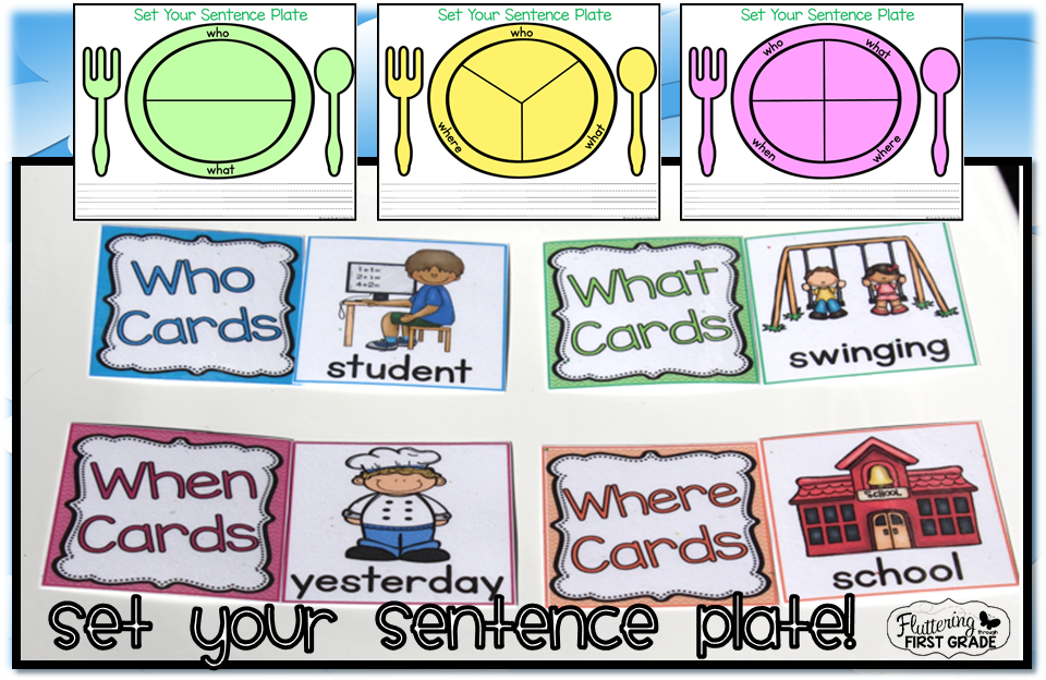 Set your sentence plate with the Sentence Chefs! Kids will be cooking up silver platter sentences in no time.