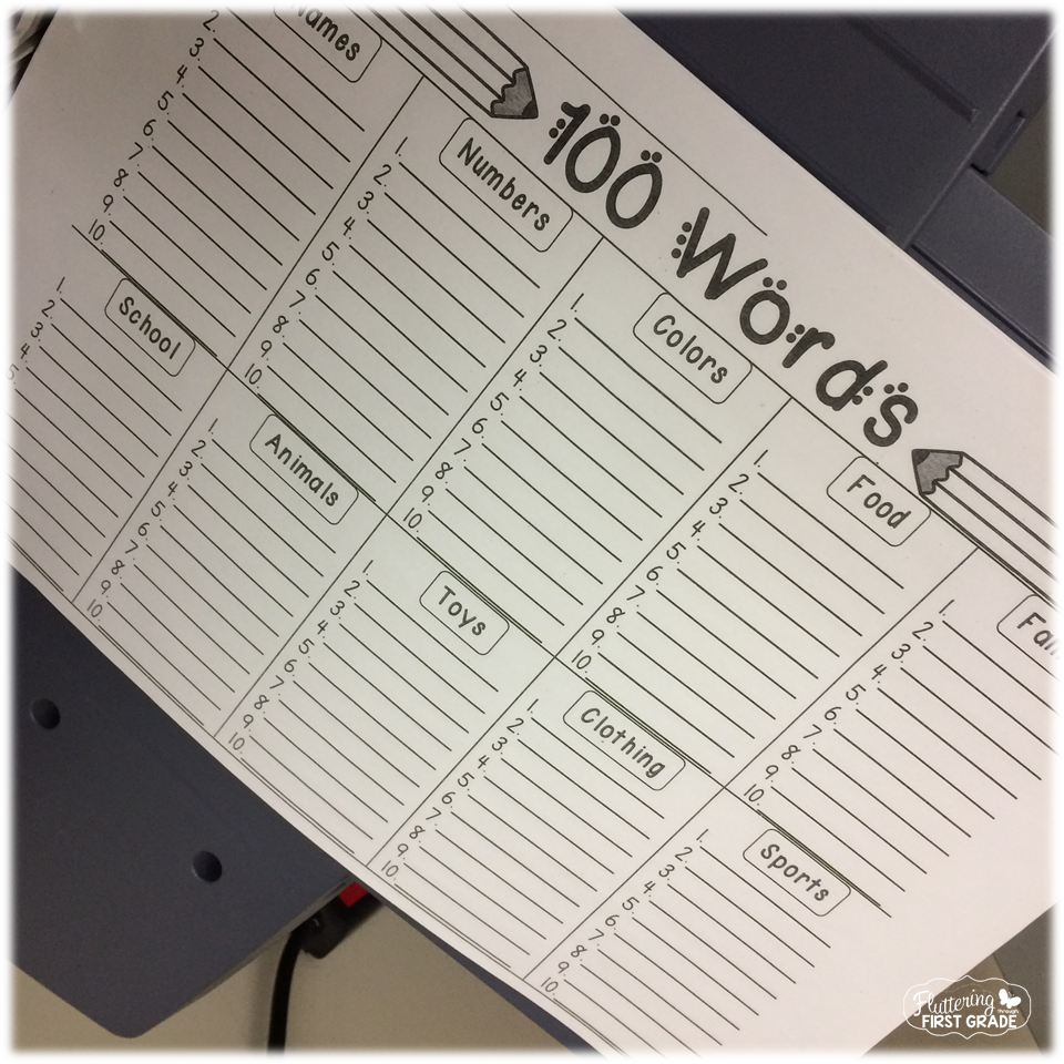 100th Day of School challenge...Who can write 100 words?
