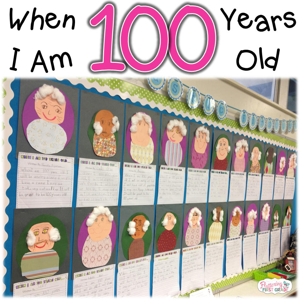 100th Day of School writing. When I am 100 years old...