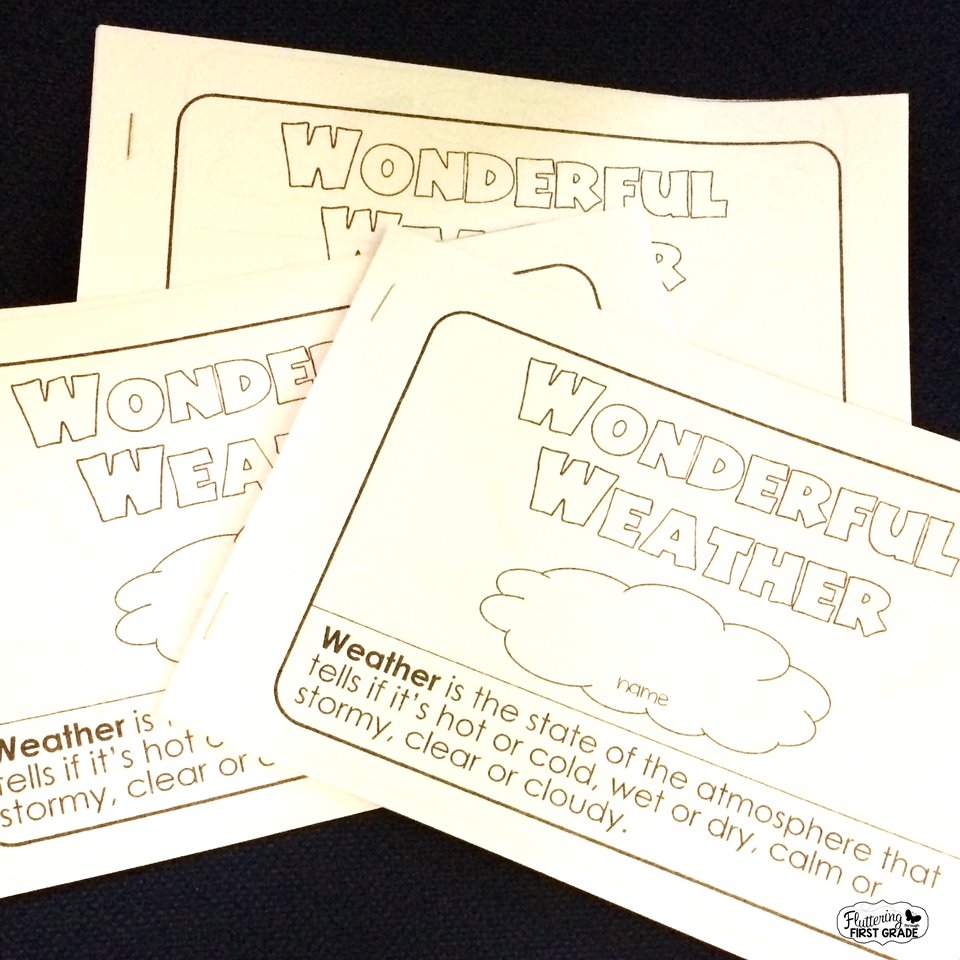 Weather activities for the primary classroom. Wonderful weather research reader. Differentiated non-fiction science readers for the classroom.