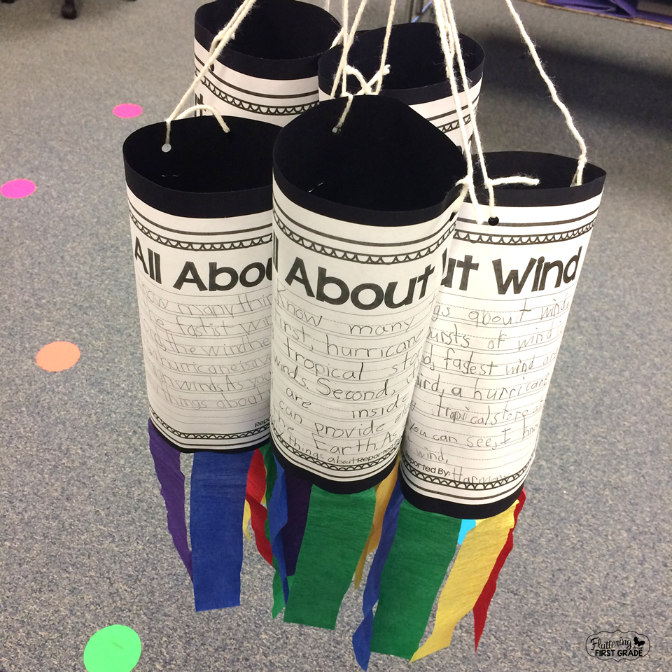 Create a weather writing wind sock! 