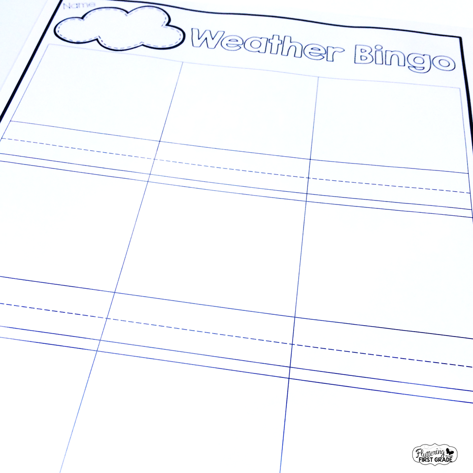 Weather vocabulary activities for the primary classroom