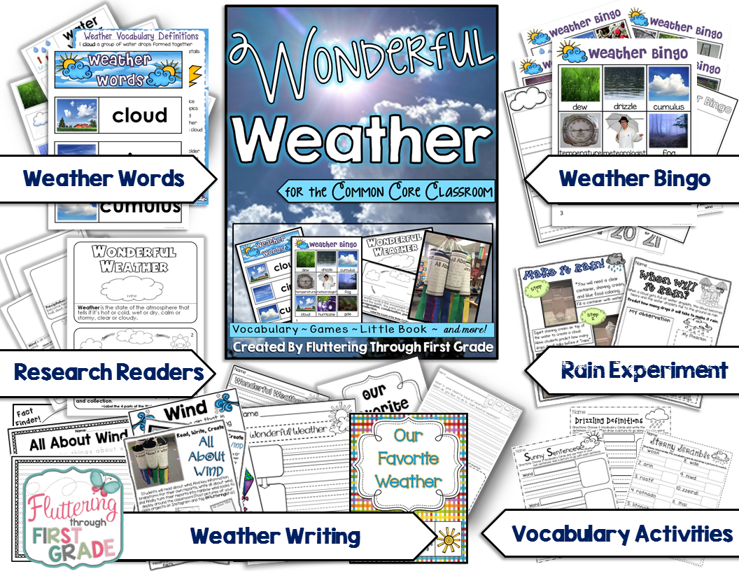 Wonderful Weather: Activities for the Primary Classroom - Fluttering ...