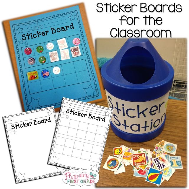 Classroom management. Sticker Boards for the classroom.