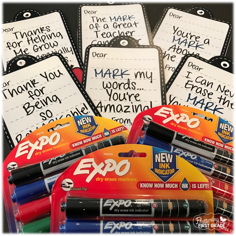 Teacher Appreciation Week marker themed gift tags for the reMARKable teachers in your life.