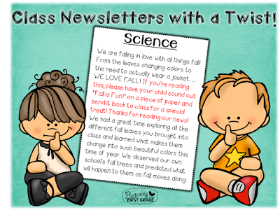 Classroom newsletters to build responsibility in the classroom and at home.