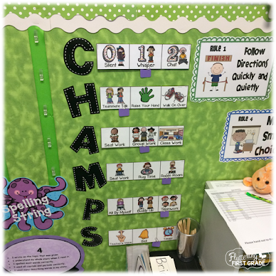 CHAMPS classrooms for responsible learning. Creating a classroom culture with responsible students. Ideas for building the character trait responsibility into daily classroom tasks.