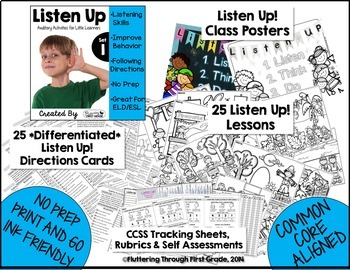 Listening Activities for Common Core~ THE BUNDLE Sets 1-3 - Image 2