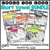 Short Vowels Phonemic Awareness & Phonics Activity BUNDLE - Crack the Code