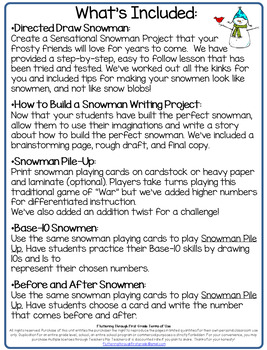 How to Build a Snowman Writing & Art Activity